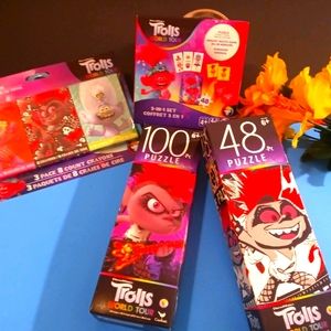 4PC Trolls World Tour Puzzles and More